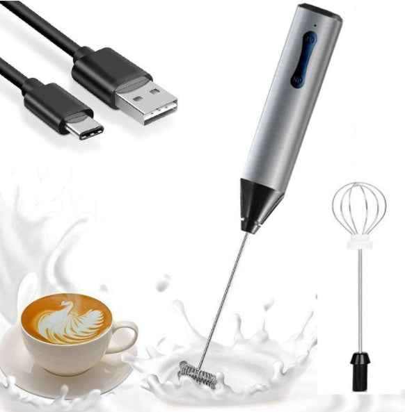 Electric Milk Frother | Stainless Steel | The Modern Pantry