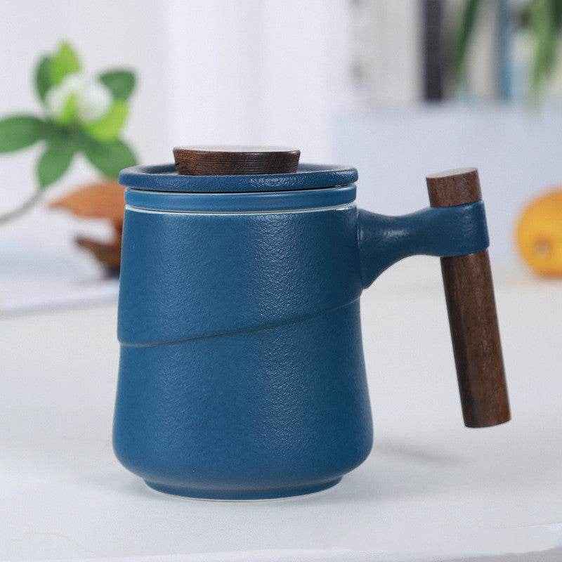 Japanese Ceramic Tea Cup with Lid & Filter