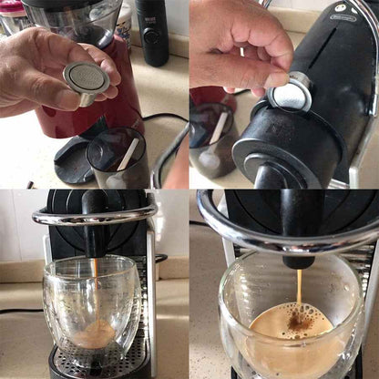 Compact Nespresso-Compatible Espresso Maker — One-Touch Brewing