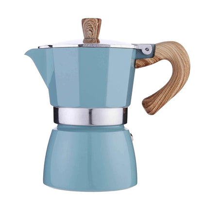 Classic stovetop espresso maker moka pot brewing rich Italian-style coffee