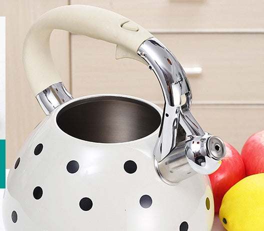 Whistling Stovetop Kettle — Polka Dot