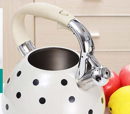 Whistling Stovetop Kettle — Polka Dot