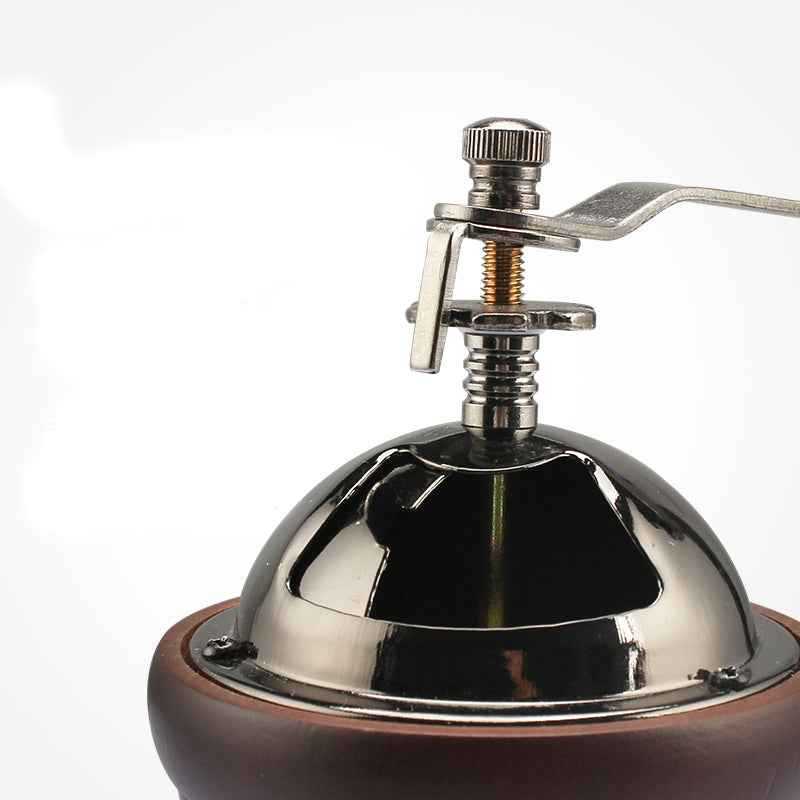 Solid Wood Hand Coffee Grinder — Manual Burr Grinder for Pour-Over & French Press