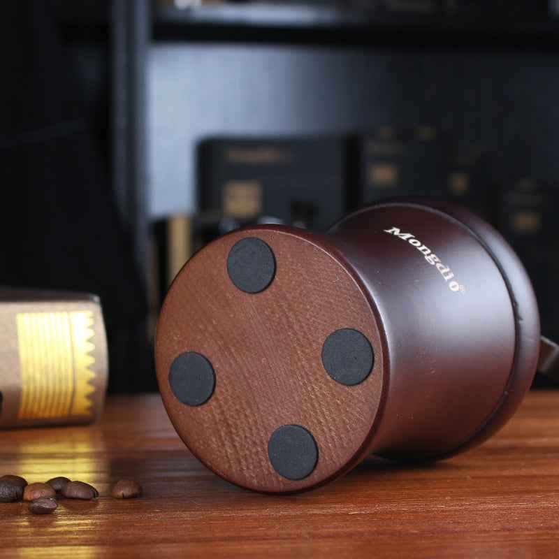 Solid Wood Hand Coffee Grinder — Manual Burr Grinder for Pour-Over & French Press