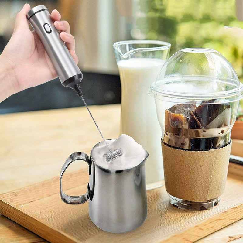 Electric Milk Frother | Stainless Steel | The Modern Pantry