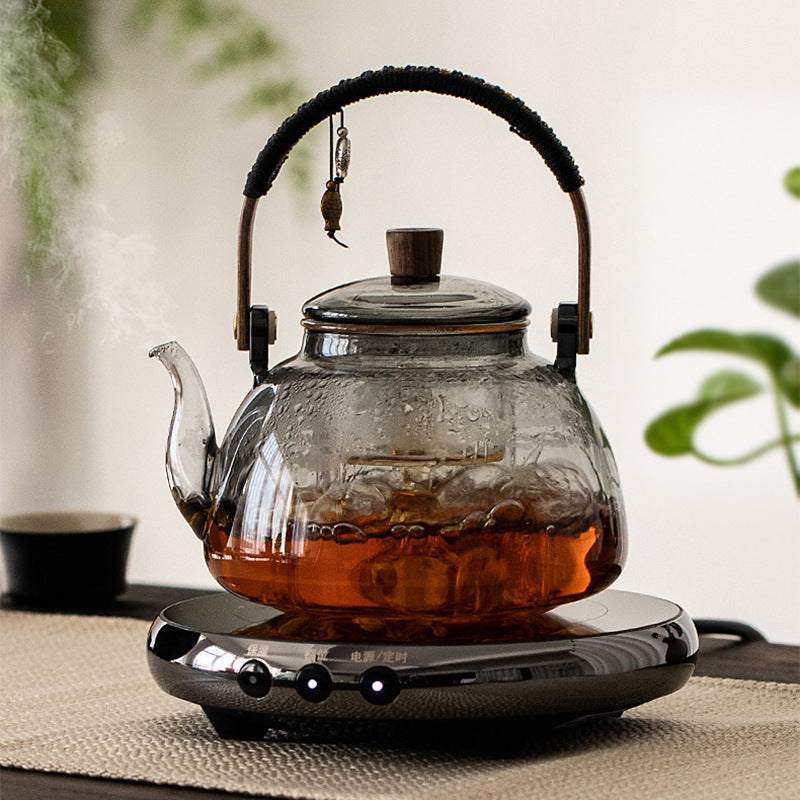 Glass Kettle & Electric Ceramic Stove Tea Set